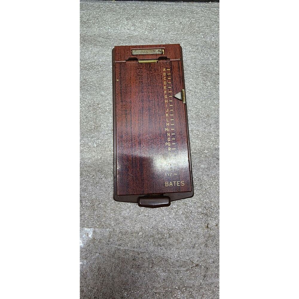 Vintage Bates List Finder Model A Flip-Up Address/Phone *NEVER USED* Box 4